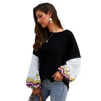 Fashion Women's New  Autumn And Winter Knitted Stitching Top Sweater Wholesale Nihaojewelry main image 5