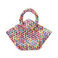 New Pearl Bag Messenger Woven Bag Handmade Handbag Wholesale Nihaojewelry sku image 2