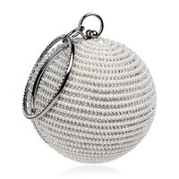 Fashion Trendy Women’s Handbags Spherical Banquet Bags Wear Pearl Bags Wholesale Nihaojewelry sku image 3