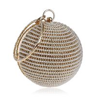 Fashion Trendy Women’s Handbags Spherical Banquet Bags Wear Pearl Bags Wholesale Nihaojewelry sku image 2