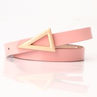 Simple Style Triangle Alloy Leather Buckle Women's Leather Belts 1 Piece sku image 4