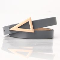 Simple Style Triangle Alloy Leather Buckle Women's Leather Belts 1 Piece main image 2