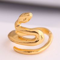 Fashion New  Metal Simple Auspicious Snake Personality Open Ring Wholesale main image 1
