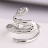 Fashion New  Metal Simple Auspicious Snake Personality Open Ring Wholesale main image 3