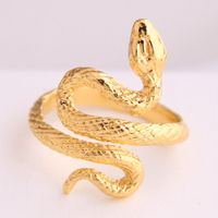 European And American Fashion Metal Lucky Snake Personality Open Ring main image 3