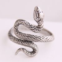 Europäische Und Amerikanische Mode Metall Glücks Schlange Persönlichkeit Offener Ring main image 5