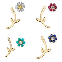 New Wave Summer Solid Color Small Daisy Flowers Earrings Simple Small Earrings Wholesale Nihaojewelry main image 3