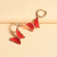 Korean Fashion Earrings New Wave Butterfly Crystal Earrings Wholesale Nihaojewelry main image 1