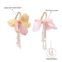 New Fashion  Bowknot Women's Earrings Long Fabric Tassel Earrings Nihaojewelry Wholesale main image 5