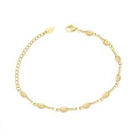 New  Tennis Racket Link Bracelet Titanium Steel Jewelry 18k Real Gold Plated Wholesale Nihaojewelry main image 6