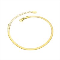 Blade Chain Bracelet Fashion Titanium Steel Jewelry 18k Real Gold Plated Wholesale Nihaojewelry main image 6