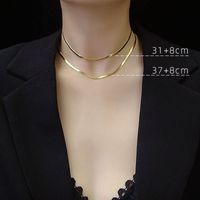 Europäische Und Amerikanische Ins Stil Chocker Messer Kette Schlüsselbein Kette Personal Isierte Halskette 18k Goldene Schlangen Knochen Kette Hot Girl Accessoires Halskette main image 3