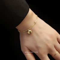 Snake Bone Chain With Round Bead Chain Good Luck Bead Bracelet Wholesale Nihaojewelry main image 5