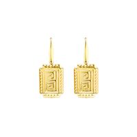New Simple Texture  Titanium Steel Material 18k Real Gold Plating Non-fading Non-allergenic Earrings  Wholesale Nihaojewelry main image 3