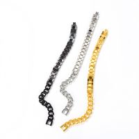 New Men's Domineering Titanium Steel Bracelet Popular Motorcycle Chain Jewelry Wholesale Nihaojewelry main image 3