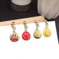 Korean New Fashion Smiley Childlike Silver Needle Earrings Super Fairy Trend Earrings Wholesale Nihaojewelry main image 1