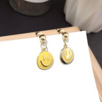 Korean New Fashion Smiley Childlike Silver Needle Earrings Super Fairy Trend Earrings Wholesale Nihaojewelry main image 4