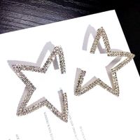 Korean S925 Silver Needle New Star Earrings Five-pointed Star Exaggerated Earrings Wholesale Nihaojewelry main image 3