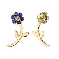 New Wave Summer Solid Color Small Daisy Flowers Earrings Simple Small Earrings Wholesale Nihaojewelry sku image 4