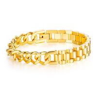 Nouveaux Hommes Dominateur Titane Acier Bracelet Populaire Moto Chaîne Bijoux En Gros Nihaojewelry sku image 2