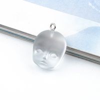 Handmade Transparent Resin Cute Doll Head Diy Jewelry Earrings Material Accessories Wholesale Nihaojewelry sku image 2