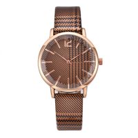 Mode Kariertes Design Damen Gürtel Uhr Multi Laterale Kanten Und Ecken Glass Piegel Quarz Casual Handuhr Frauen main image 5