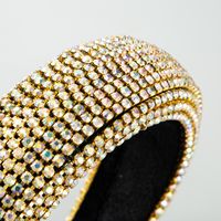Mode Nouveau Incrusté Couleur Diamant Éponge Bandeau Femme De Luxe Industrie Lourde Spongehair Accessoires Nihaojewelry En Gros main image 4