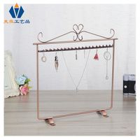 New Fashion Wrought Iron Metal Jewelry Display Stand Necklace Storage Rack Hanging Ear Line Shelf Jewelry Display Hanger Wholesale main image 1