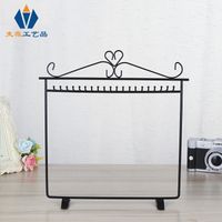 New Fashion Wrought Iron Metal Jewelry Display Stand Necklace Storage Rack Hanging Ear Line Shelf Jewelry Display Hanger Wholesale main image 5