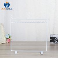 New Fashion Wrought Iron Metal Jewelry Display Stand Necklace Storage Rack Hanging Ear Line Shelf Jewelry Display Hanger Wholesale main image 6