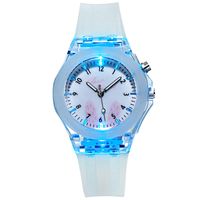 Montre Pour Enfants Lumineux Coloré Brillant Dessin Animé Lapin Quartz Dessin Animé Montre En Gros sku image 3