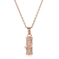 Korean  Fashion Sweet Copper Micro Inlaid Zirconium Bamboo Necklace Wholesale Nihaojewelry main image 1