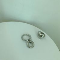 Korean Simple Texture Retro Fashion Love Heart Relief Metal Ring Wholesale Nihaojewelry main image 6