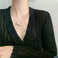 Pearl Gradient Hand-wound Round Bead Chain Simple Fashion Retro Clavicle Chain Necklace Wholesale Nihaojewelry main image 5