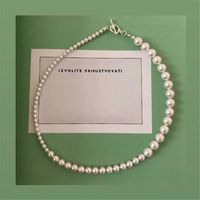 Simple Necklace Elegant Buckle Gradient Size Highlight Pearl Clavicle Chain Choker Wholesale Nihaojewelry main image 1