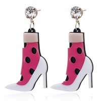 New Creative Fashion Retro Cute Acrylic High Heels Earrings Wholesale Nihaojewelry main image 1