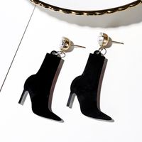 New Creative Fashion Retro Cute Acrylic High Heels Earrings Wholesale Nihaojewelry main image 5