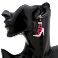 New Creative Fashion Retro Cute Acrylic High Heels Earrings Wholesale Nihaojewelry main image 6