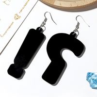 Creative New Question Mark Exclamation Point Earring Bar Hipster Exaggerated Jewelry Fashion Earrings Wholesale Nihaojewelry main image 5