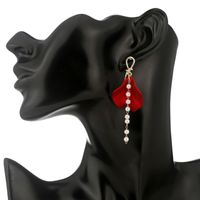 Color Petal Fan-shaped Silver Needle Earrings Girl Long Tassel Earrings Simple Earrings Jewelry Wholesale Nihaojewelry main image 6