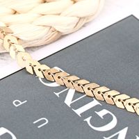 New Anklet Fashionable And Simple Hot Selling Aircraft Chain Fish Bone Handmade Chain Anklet Wholesale Nihaojewelry main image 3
