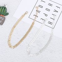 New Anklet Fashionable And Simple Hot Selling Aircraft Chain Fish Bone Handmade Chain Anklet Wholesale Nihaojewelry main image 4