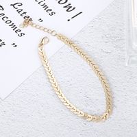 New Anklet Fashionable And Simple Hot Selling Aircraft Chain Fish Bone Handmade Chain Anklet Wholesale Nihaojewelry main image 5