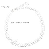 New Anklet Fashionable And Simple Hot Selling Aircraft Chain Fish Bone Handmade Chain Anklet Wholesale Nihaojewelry main image 6