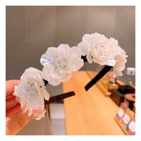 Korean Retro Small Fragrance Style Handmade Shell Flowers White Wild Headband Jewelry Wholesale Nihaojewelry main image 5