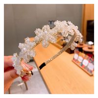 Korean Original Handmade Rice Grain Pearl Crystal Mix  Match Bright Flower Headband  Wholesale Nihaojewelry main image 5