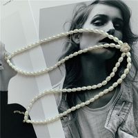 Zircon Love Pearl Necklace Bracelet Super Flash Shell Bead Set Wholesale Nihaojewelry sku image 4