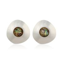 New Bohemian Retro Distressed Geometric Round Ethnic Wind Earrings Wholesale Nihaojewelry sku image 2