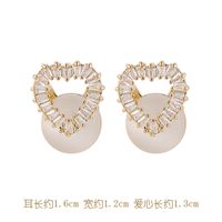 925 Silver Needle Popular Cat's Eye Earrings Korean Simple And Elegant Earrings New Wholesale Nihaojewelry sku image 10