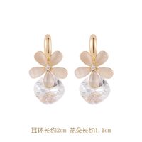 925 Silver Needle Popular Cat's Eye Earrings Korean Simple And Elegant Earrings New Wholesale Nihaojewelry sku image 7